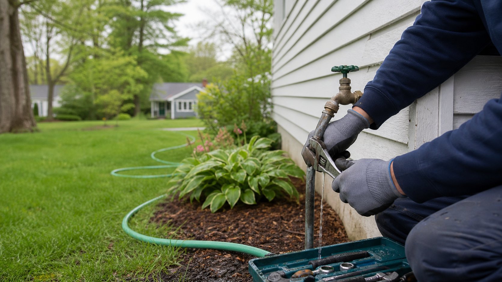 Why Your Outdoor Spigot Leaks Only When the Hose Is On